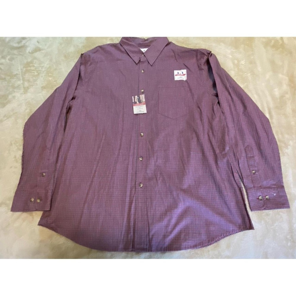 Dockers Shirt NWT  XL Cotton Red Blue Men s37